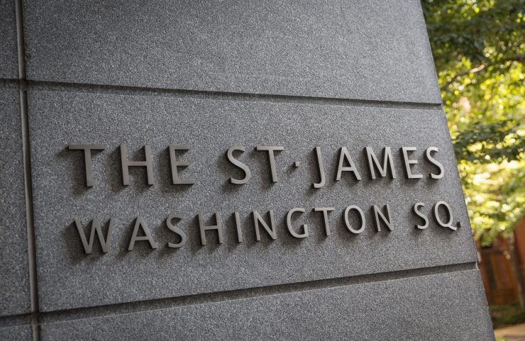 the st. james signage 